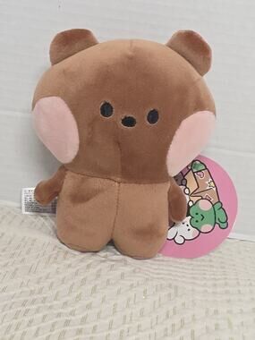 New 6' Brown Bear Plush - Line Friends - Round 1 Mininu Retired Discontinued